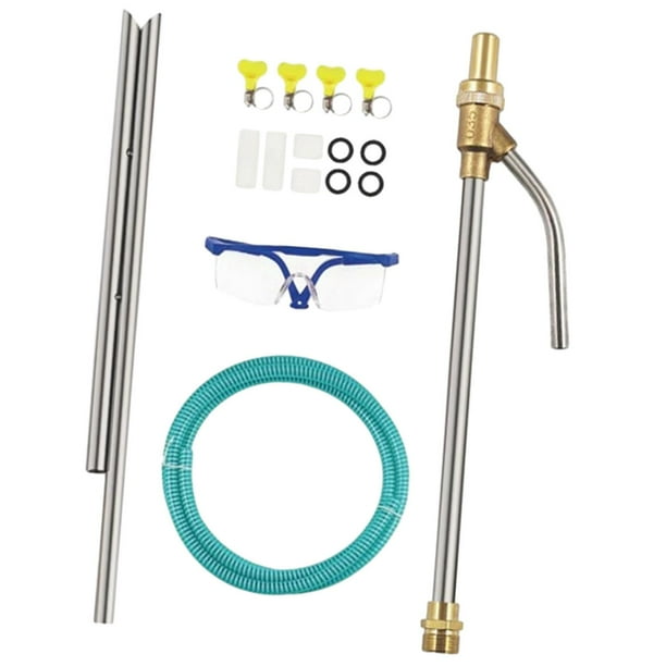 Kit de chorro de arena para hidrolavadora, práctico, portátil y multiusos para eliminar el óxido verde