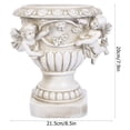thumbnail image 2 of QJUHUNG Pot de Fleurs en Résine Statue de Pot de Fleurs Succulent Vase Ange Moderne Décoratif de Bureau, 2 of 9
