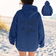 thumbnail image 2 of XIAOCHA Men's I'M Just A Girl Graphic Print Hoodie Long Sleeve Hooded Pullover Knit Top Soft Playful Casual Hoodies, 2 of 8