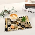 thumbnail image 6 of Bath Accessories Sets Single Print Decorative Tray With Handle For Home Bathroom Bedroom Moons Stars Checkered Squares, 6 of 7