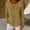#501-Khaki, variant on Womens Solid Color Knit Bow Long Sleeve Sweater, Ribbed Knit Pullover Top with Round Neck for Casual and Office Wear
