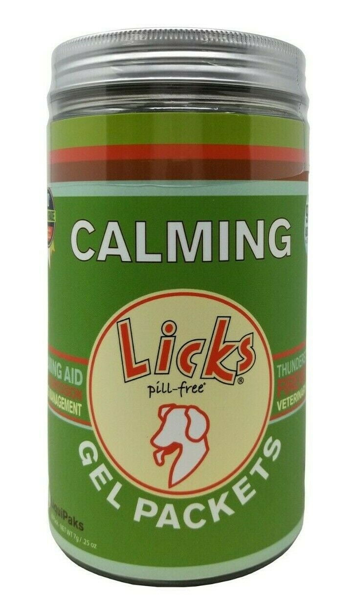 Licks PillFree Natural Calming Gel Packets 0.25 OZ Each, 20 Packs