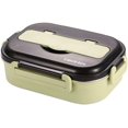 thumbnail image 2 of CABINAHOME Lunch Box  Bento Boxes for Student  Thermal Insulation Bento Lunch Box   High-Grade Stainless Steel Liner  Lunch Containers for Kids Lunch Box Stainless Steel Utensil Set, 2 of 9