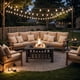 thumbnail image 2 of WLXIANG Outdoor Fire Pit, 32 Inch Firepit Table Metal Outdoor Fireplaces with Waterproof Cover for Outside Patio Camping (Silver), 2 of 8