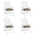 thumbnail image 4 of Cojín para silla VidaXL, tela, jardín, comedor, color topo, juego de 6, 4 of 9