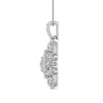 thumbnail image 2 of 1/2 Carat Diamond Flower Shaped Pendant Necklace in 14K White Gold (Silver Chain Included) (I1-I2 Clarity), 2 of 3