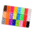thumbnail image 3 of Kit de de fusibles de 5 mm prácticas para manualidades, manualidades, juguetes con tableros de clavijas, papel de planchar, juguet 24 colores Gloria Perlas de fusible, 3 of 9
