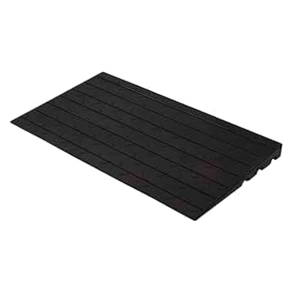 2.5inch Height Rubber Threshold Ramp, 33000 LBS Capacity Doorway Anti-Slip Curb Wheelchairs Ramps for Wheelchair, Scooter, Car, 42" L x 24" W, Black