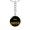 Luxury Keychain (18K Yellow Gold Finish), variant on Jindo Mama Circle Keychain Stainless Steel Silver Tone or Gold Tone