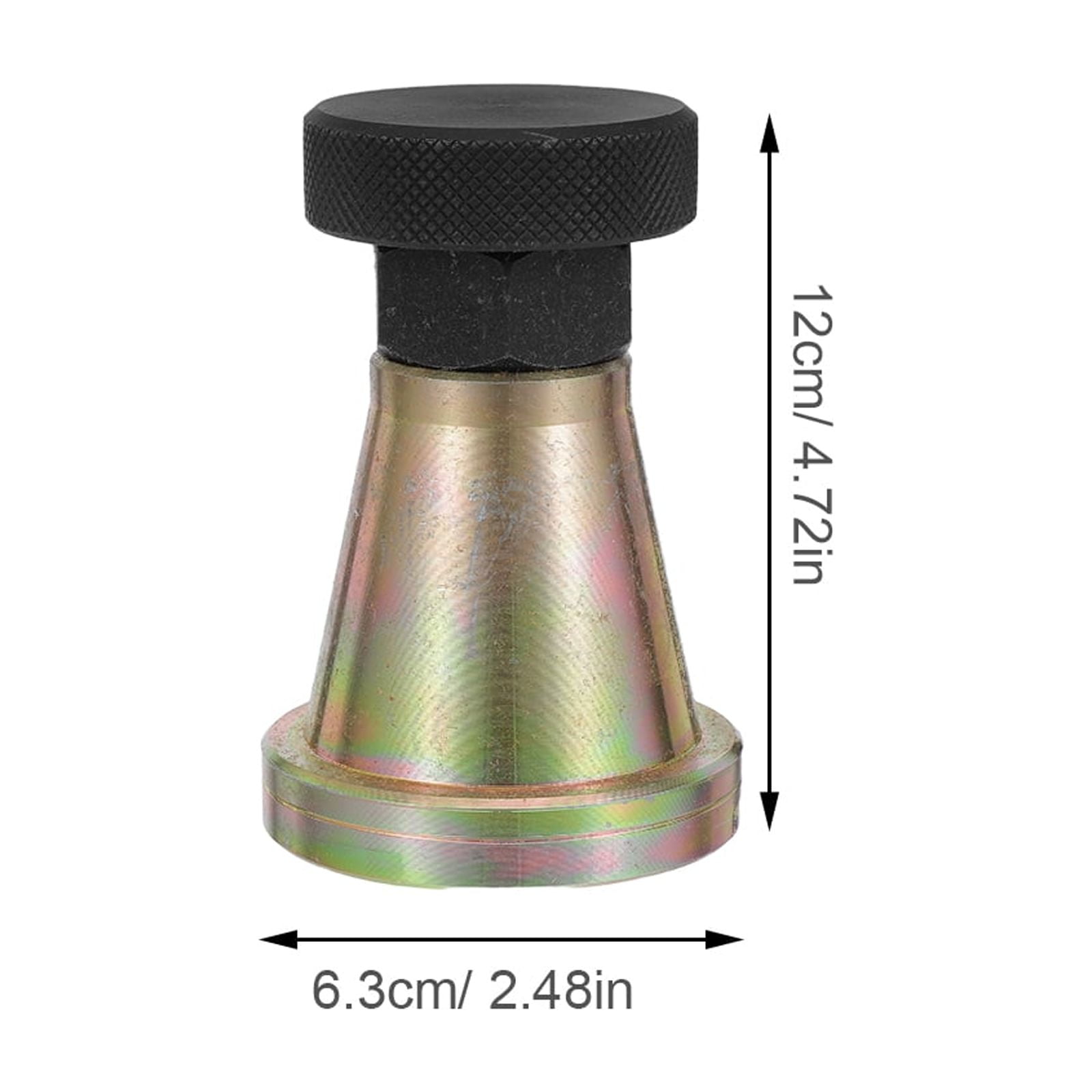 TABLZONE Golden Adjustable Floor Jack Saddle for Heavy Duty Rv Stabilizer and Milling Machines