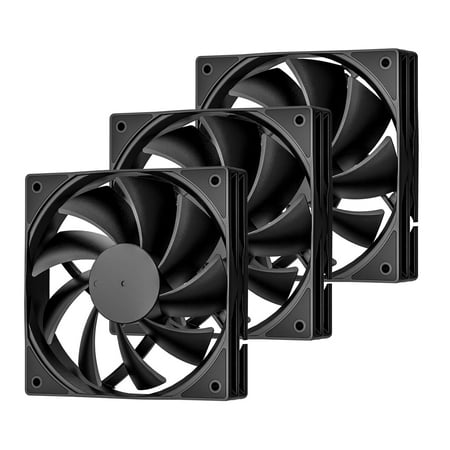 Darkrock 3pcs 120mm Cooling Fans for Computer Case 3PIN qUIET