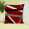 thumbnail image 5 of Matoen Decorative Throw Pillow Covers Red Geometric Pillowcase Cushion Case Square for Couch Sofa Bed Living Room Bedroom, 18x18 Inch, 5 of 6