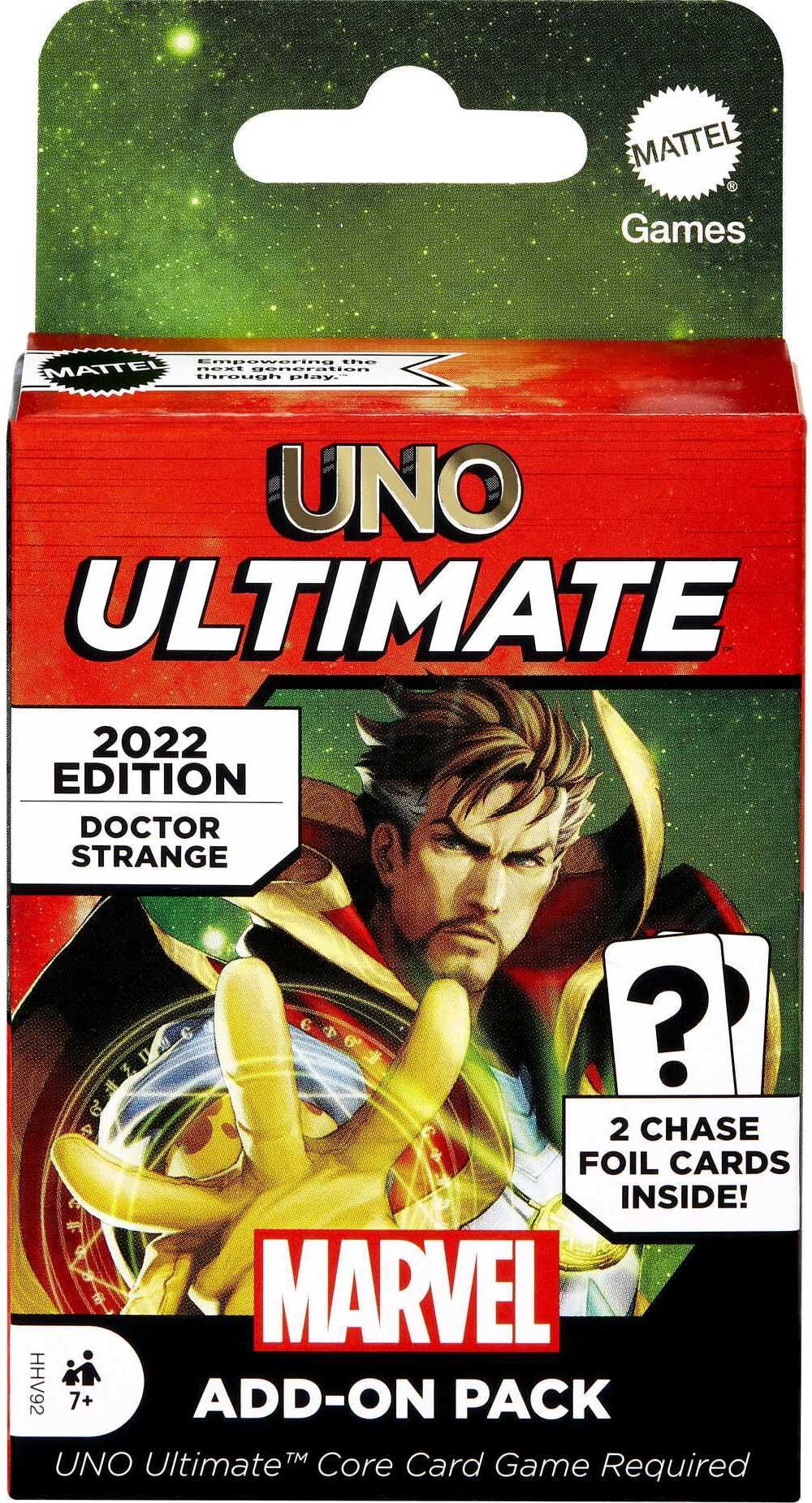 UNO Ultimate Marvel AddOn Pack with Collectible Dr. Strange Deck