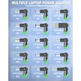 thumbnail image 4 of 90W Universal Laptop Charger for HP Lenovo ASUS Toshiba Acer Dell Samsung Fujitsu Gateway MSI IBM Chromebook Notebook Ultrabook Adapters Power Supply Cord with 15 Connectors, 4 of 8