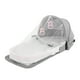 thumbnail image 3 of Cuna de viaje plegable con mosquitera, impermeable, desmontable, multifuncional, portátil, color gris, 3 of 13