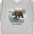 thumbnail image 3 of Inktastic Juneau Alaska Bear Scenic Wilderness Toddler Sweatshirt, 3 of 4