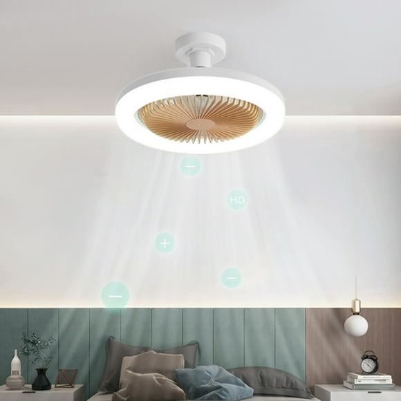 Dvkptbk Ceiling Fans with Lights, 10.2 inches Enclosed Ceiling Fan, Small Caged Low Profile Flush Mount Ceiling Fan with Light for Bedroom Kitchen - Summer Savings Clearance on Clearance