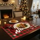 thumbnail image 4 of Christmas Themed Placemats, Holiday Kitchen Drains Mats, Heat-Resistant Table Protector for Dining, Non-Slip Coasters, Absorbent Diatomaceous Earth Mats for Countertop, Festive Dinner Party Decor, 4 of 6