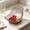 Gray#56, variant on Plastic Sloped Bottom Colander Basket For Fruits Vegetables And Rice, Kitchen Sink Drain Bowl For Home Cooks, Flat Rim, Durable Build, Space Saving Design