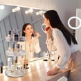 thumbnail image 2 of Organizador de maquillaje giratorio de 360°, almacenamiento de maquillaje para el cuidado de la piel de gran capacidad, organizadores de perfumes de 3 niveles, organizador de tocador cosmético con sop, 2 of 5