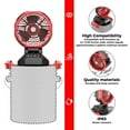 thumbnail image 2 of Portable Outdoor Misting Fan, Bucket Top Portable Fan, Battery Powered with 4 Fan Speeds & 4 Mist Settings for Camping, Tailgating, and Beach, 2 of 8