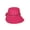 Fuchsia, variant on Top Headwear Paper Braid Gardening Hat w/ Sheer Bow Chain Link - Fuchsia