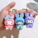 thumbnail image 4 of Sanrio-Llavero Kawaii de Hello Kitty para niña y niño, llaveros de dibujos animados, melodía, Kuromi, Cinnamoroll, muñecas colgantes, regalos para coche, 4 of 5