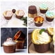 thumbnail image 4 of 200 Piezas de Papel de Aluminio Cupcake Cups Moldes Desechables para Muffins Tazas para Hornear Aluminio Cupcake Tip Pan Ramekin Holders Little Pudding Cups-Dorado + Marrón, 4 of 5