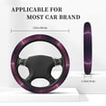 thumbnail image 5 of Daiia Steering Wheel Covers Thunderstorm Violet Purple Elastic Skidproof Steering Wheel Protective Cover Case Steering Wheel Protector Comfortable Protective Case For Suv Sedan Decor, 5 of 8