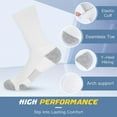 thumbnail image 3 of Athletic Socks Cushion Running Socks Performance Breathable Crew Socks Outdoor, 3 of 6