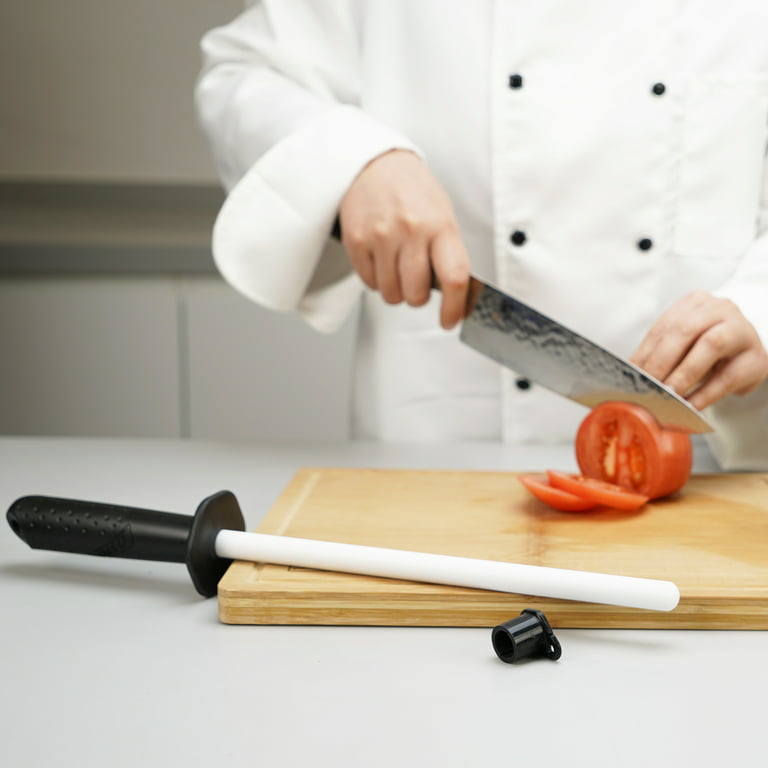 Professional Knife Sharpener Rod Honing Steel Chef Kitchen Knives