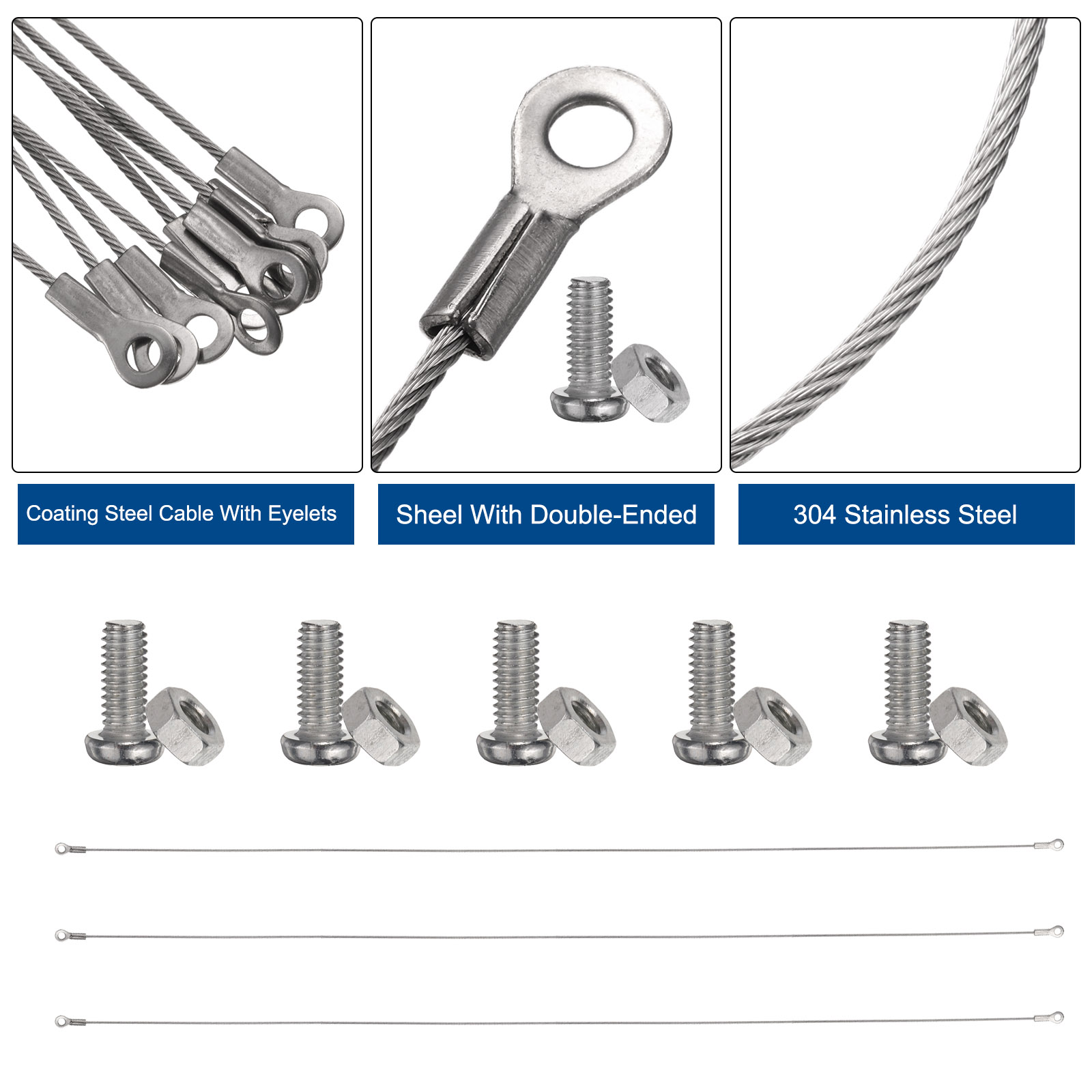 Unique Bargains 304 Stainless Steel Hinge Limiter Cabinet Door Restraint with Screws 32"