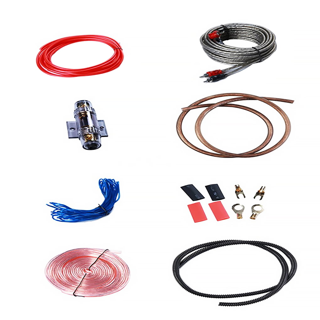 Dido Gauge Audio Cable Set Car Stereo Amplifier Power Wiring Kit RCA Wires  1000W Automotive Accessories
