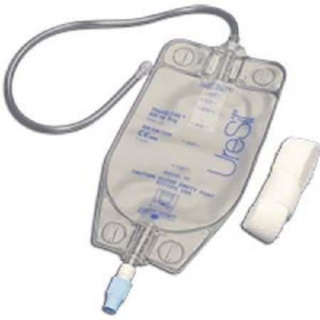 Gravity Drainage Bag - Uresil Tru-Close Gravity Nephrostomy Drainage Bag with 20'' Inlet Tubing, 600mL, Box of 10