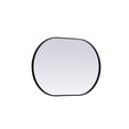 thumbnail image 5 of Metal Frame Oval Mirror 24x36 Inch in Black, 5 of 12