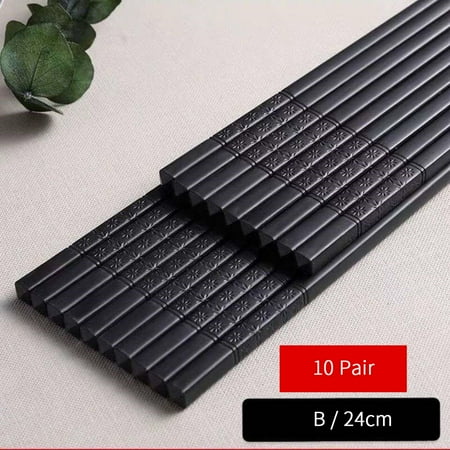 

10pairs Tableware Dishwasher Safe Fiberglass Chopsticks Travel Reusable