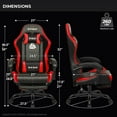 thumbnail image 2 of Neo Chair N-Gen Gaming Chair, Ergonomic Video Game Chair with Headrest, Adjustable Footrest, Lumbar Support High Back PU Leather for Adults, Red, 2 of 7