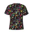 thumbnail image 6 of Vsdgher Colorful Geometric Figures Print Men's Dry Fit Mesh Athletic Shirts Moisture Wicking Tennis T-Shirt Tops, 6 of 9
