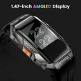 thumbnail image 4 of Smart Watches for Men,1.47" Fitness Tracker for Android iphone - 100M Waterproof, 50 Days Long Battery Life, Silver, 4 of 7