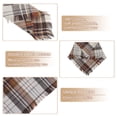 thumbnail image 5 of Unique Bargains Dog Bandanas Dog Bandanas with Tassels Edges Dog Birthday Bandana Stylish Plaid Dog Scarf Bib for Small Pets Brown Blue 2 Pcs, 5 of 7