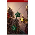 thumbnail image 2 of 1 Christmas Ball String Lamp, Color Ball Lamp, Holiday Lighting, 1.5m, 10 Lamp (Star), 2 of 3