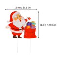 thumbnail image 5 of 4 Pcs Plastic Christmas Garden Yard Signs Deer  Tree Santa Clause Lawn Signs, 5 of 5