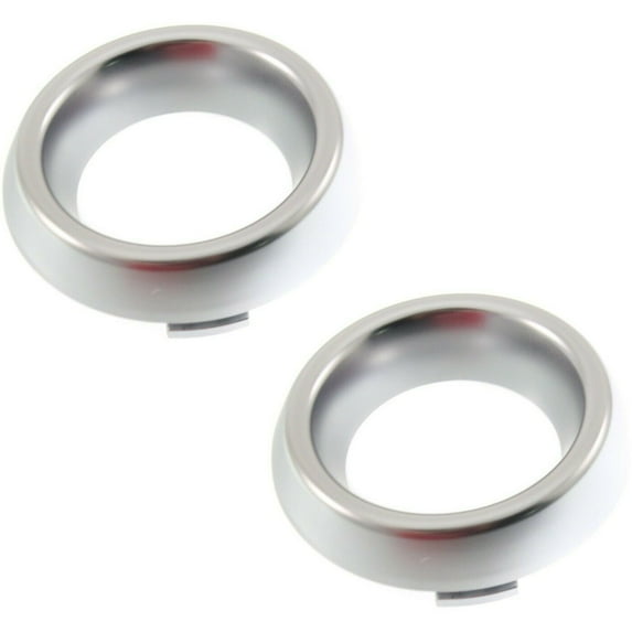 For Durango Set of 2 Fog Light Trims Driving Lamp Driver & Passenger Side Pair