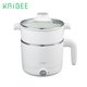 thumbnail image 1 of KRIBEE Olla eléctrica rápida para fideos, olla pequeña de acero inoxidable de 1,2 l con co Abanopi olla caliente eléctrica, 1 of 5