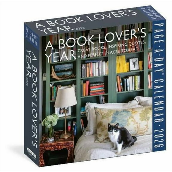 A Book Lover's Year Page-A-Day(r) Calendar 2026: Great Books, Inspiring Quotes, and Perfect Places to Read, (Paperback)