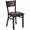Burgundy Vinyl Seat/Black Metal Frame, variant on Flash Furniture HERCULES Series Black Grid Back Metal Restaurant Chair - Black Vinyl Seat