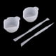 thumbnail image 2 of 50g de Resina de Tipo Duro Pegamento Y 4 Piezas de Silicona Tazas de de Resina Taza de Medición de Distribución BLESIY DIY resina UV para molde de silicona, 2 of 8