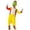 Yellow-F, variant on JENGJ 4 Pcs Stage Performance Show plus size Clown Includes Tailcoat, vest, pants, hat Clown Outfit Party Dress Up,Yellow,5XL