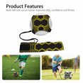 thumbnail image 4 of Soidarity Control Skills Kick Ball correa de fútbol ayuda de entrenamiento Durable elástico Returner práctica deportiva entrenador de fútbol cinturón Accesorios para máquinas de ejercicios Soidarity OD2483-00B, 4 of 6