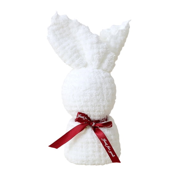 Meitianfacai Bunny Themed Hand Towel, Soft Absorbent Bathroom Textile, Cute teen Washcloth, Decorative Guest Towel, Easter Themed Linen, Adorable Face Towel